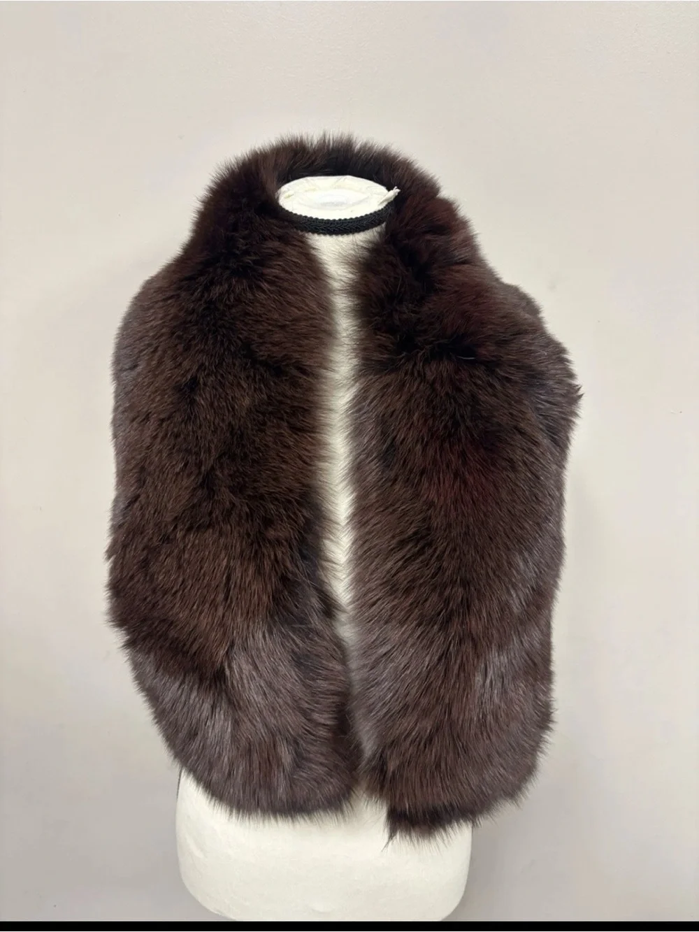 Saga Furs Brown Scarf Fur NWOT